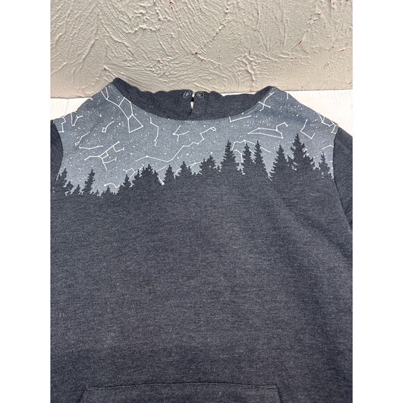 Tentree Men’s Juniper Hoodie Constellations Charcoal Sweatshirt Size Large - Picture 1 of 6